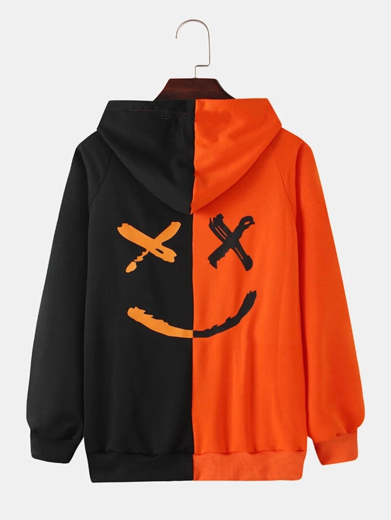 Product image sweater pria be fs realpict M/L hitam orange