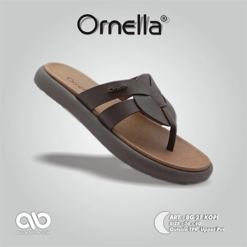 Product image Odillon - Ornella BG 21 / Sandal Jepit Wanita Casual 36 COFFEE