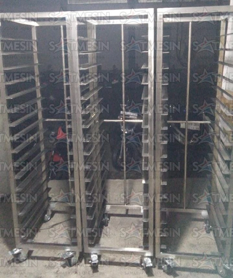 Product image SATF-BPT15 Rak - Trolley Baker 15 Tray Knockdown STANDAR TANPA PACKING KAYU