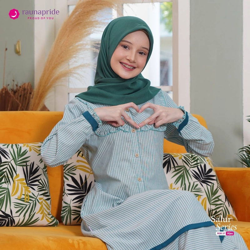 Product image RAUNAPRIDE OFFICIAL - GAMIS REMAJA 37 - RGR 37 10 Hijau