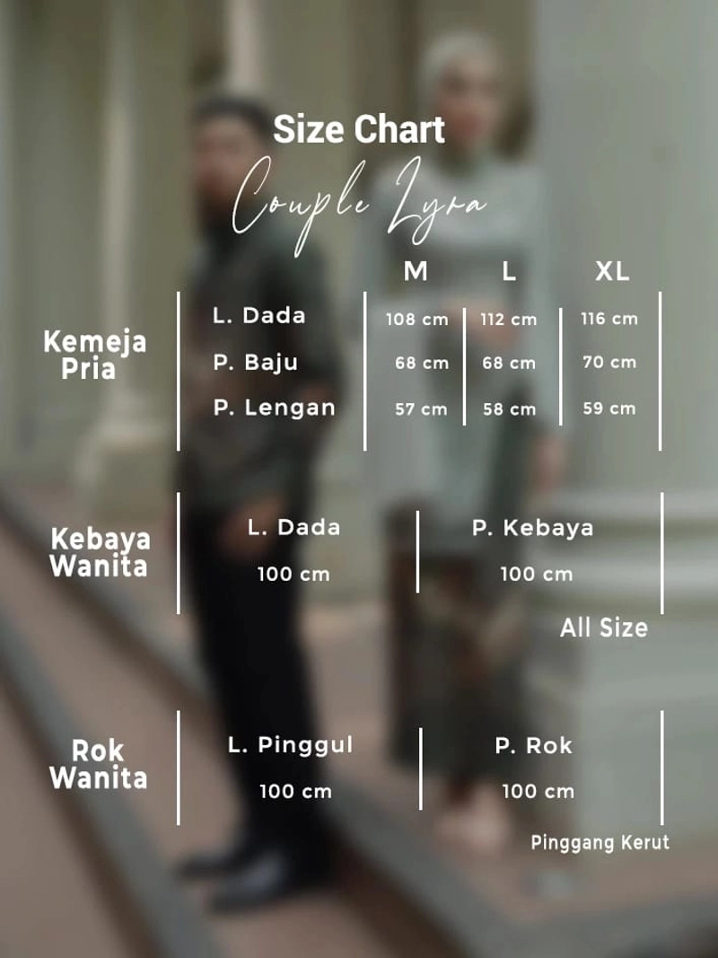 Product image COLLECTION SARJANA - Batik Couple LYRA- Kebaya Furing Satin - Brokat Tile Mutiara - Payet Mutiara Rok Saja Lyra