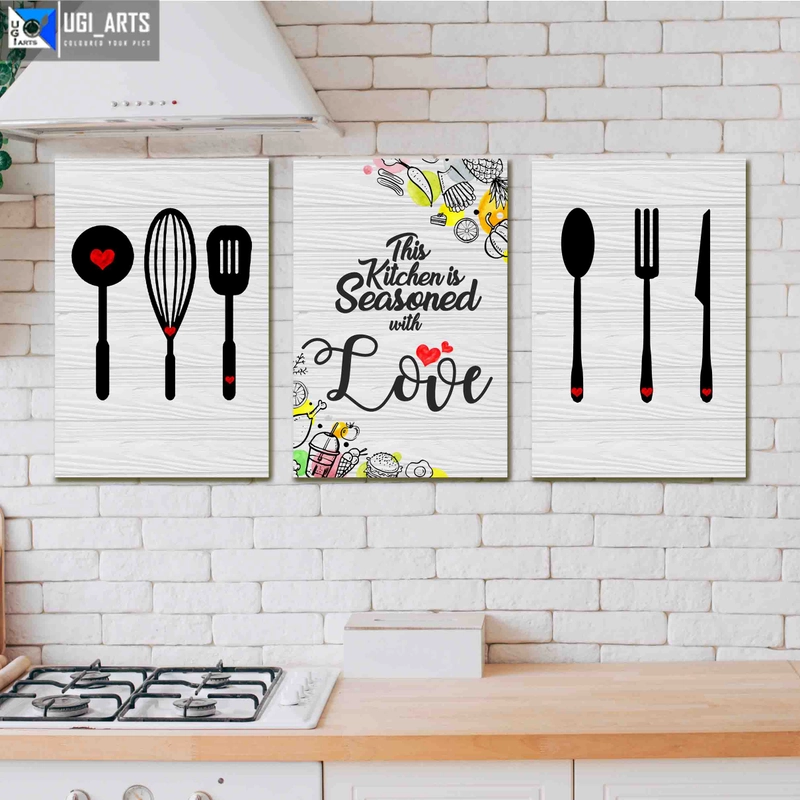 Product image Dekorasi Hisan Dinding Dapur Kitchen - KC-1 60x30 putih