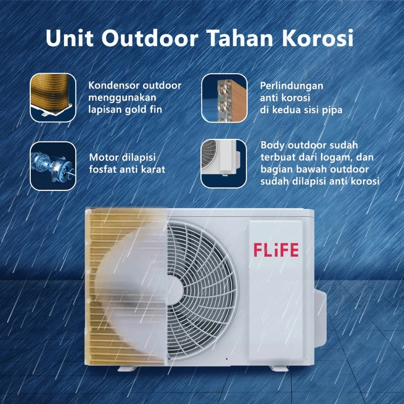 Product image UTAMAMEGA - AC Flife 0/5 PK FAC-05FCOO Pendingin Ruangan Type FAC-05FC00