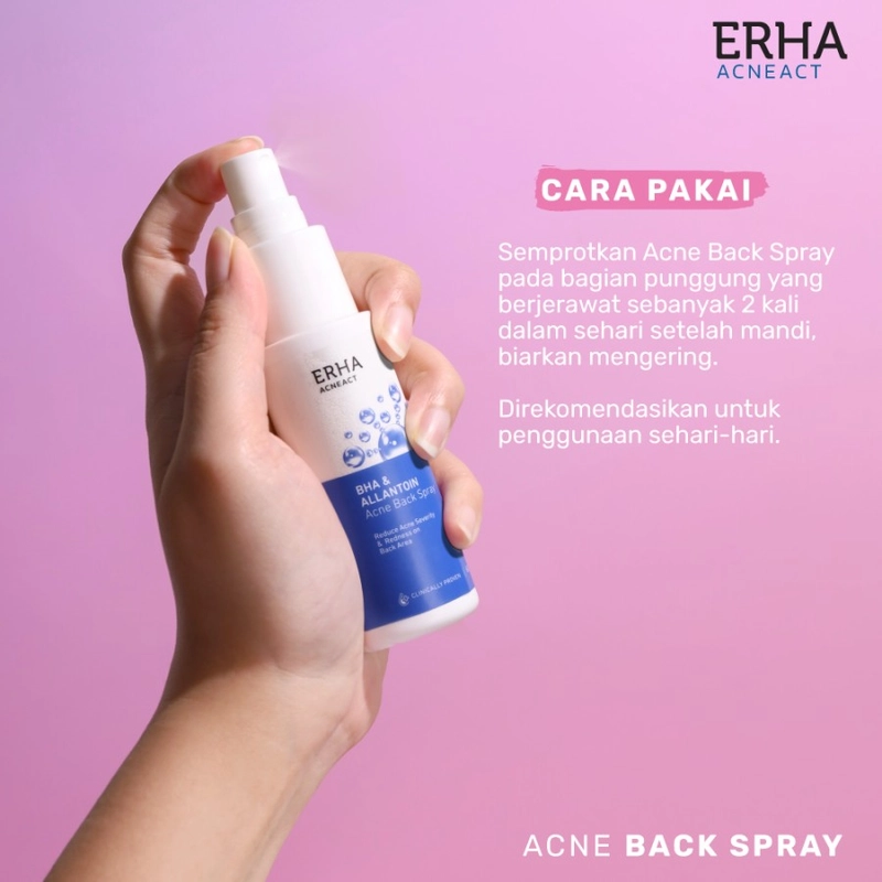 Product image ERHA - BUY 1 GET 1 AcneAct Acne Back Spray 100 ml 100ml Putih