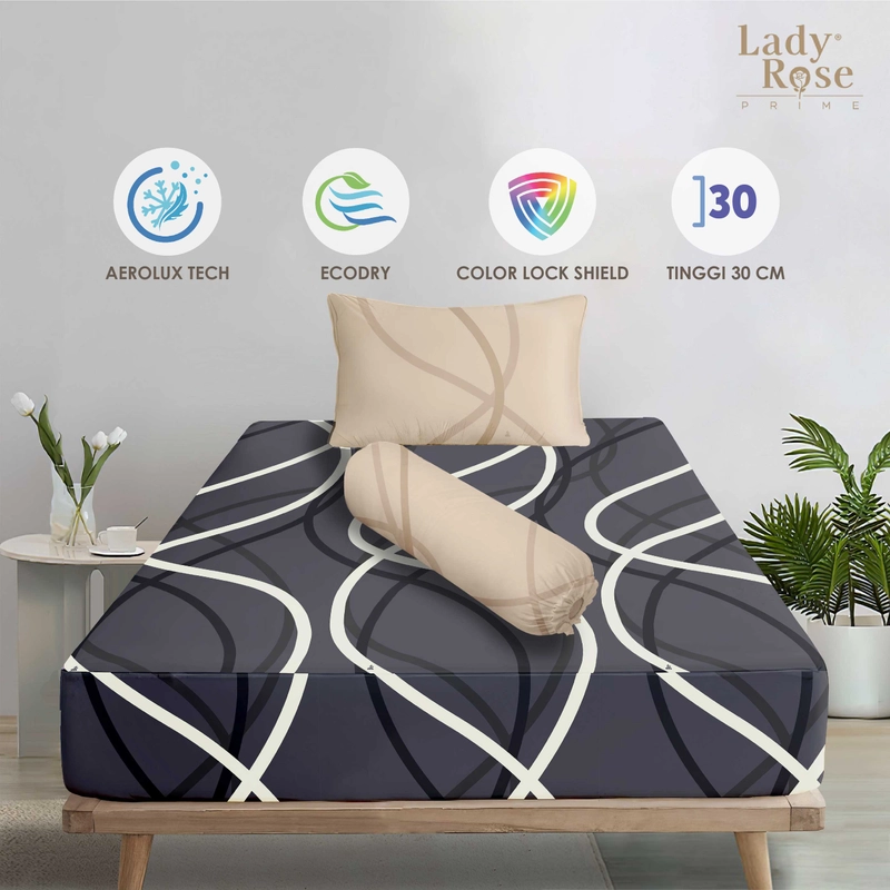 Product image LADY ROSE OFFICIAL - Lady Rose Prime - Bed Cover Briella 120x200x30 Single Fitted