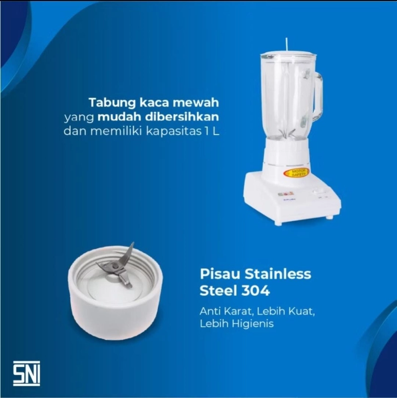 Product image Rizki Electronics - MIYAKO BLENDER BL 102 GS BLENDER KACA BLENDER KACA PUTIH