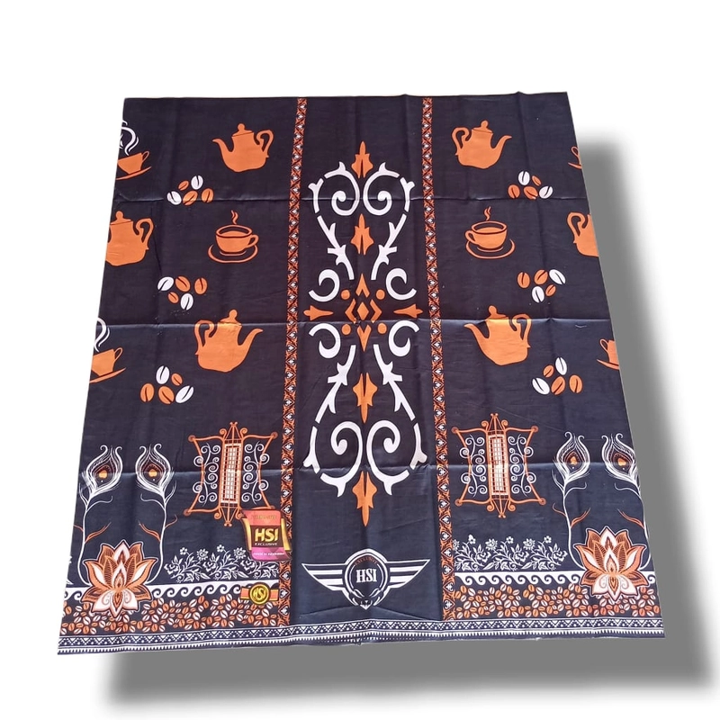 Product image Kois Batik - Sarung keluarga couplen Dewasa dan anak Remaja cangkir kopi hitam Sarung remaja Hitam cangkir kopi