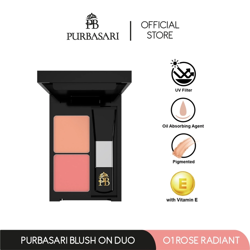 Product image Purbasari - Purbasari Blush On Duo Perona Wajah Blush Rose Radiant