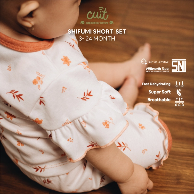 Product image CUIT Baby 3 Bulan - 2 Tahun Set Pendek Ruffle Shifumi S Green