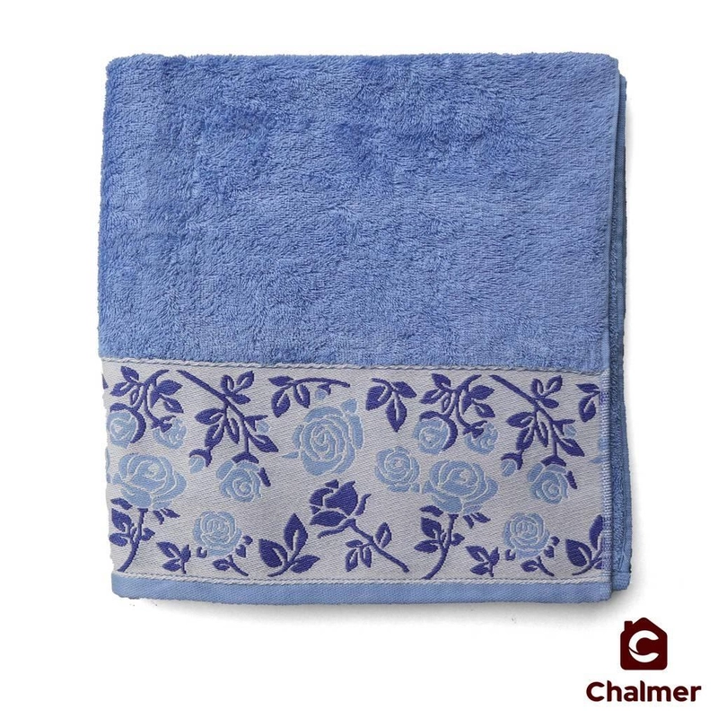 Product image Chalmer - Handuk Mandi Chalmer 70 x 140 cm Motif Rose Handuk Mandi Dewasa Premium 70 x 140 cm Sky Blue