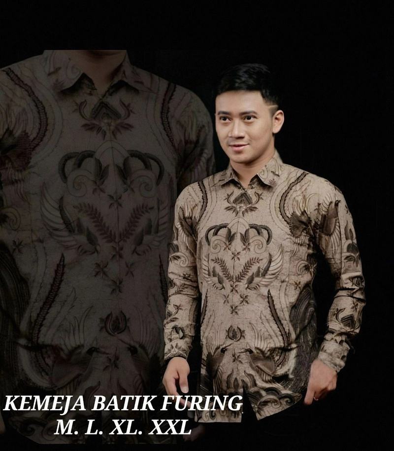 Product image Kois Batik - Kemeja batik berlapis furing nyaman dipakai motif ironman coklat M Kemeja ironmancoklat