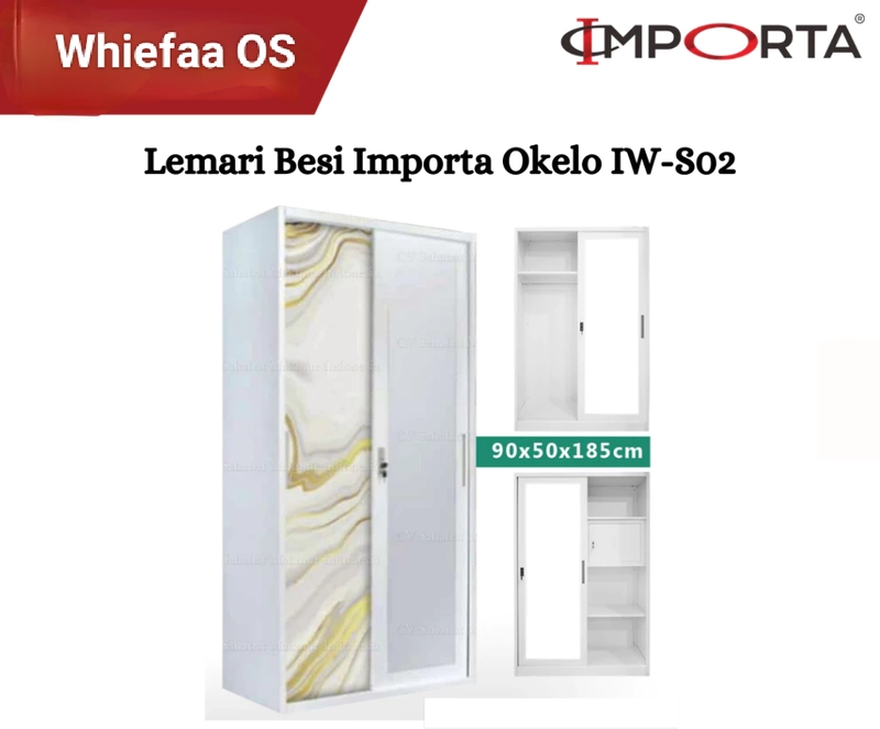 Product image Whiefaa OS - LEMARI PAKAIAN BESI IMPORTA OKELO S 02 importa okelo s02