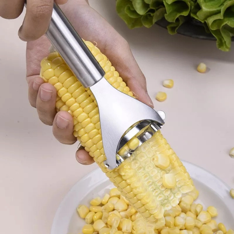 Product image KAHASIL - Alat Pengupas Peeler Biji Jagung Bahan Stainless Steel Anti Karat KMJ134 RANDOM