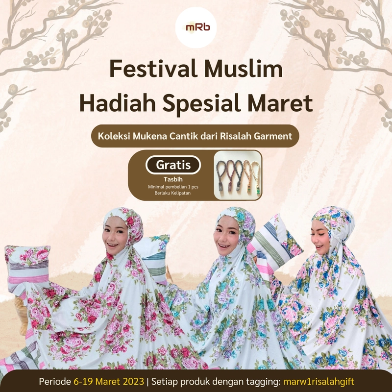 Product image Risalah Garment - Mukena Rample Anandita Dewasa Ungu