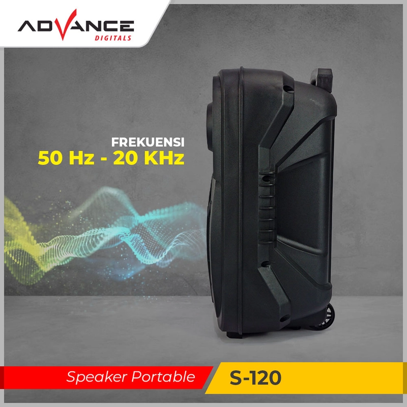 Product image Advance Digitals Indonesia - Speaker S-120 Bluetooth Music Karaoke 12inch Free 2 Mic - Default