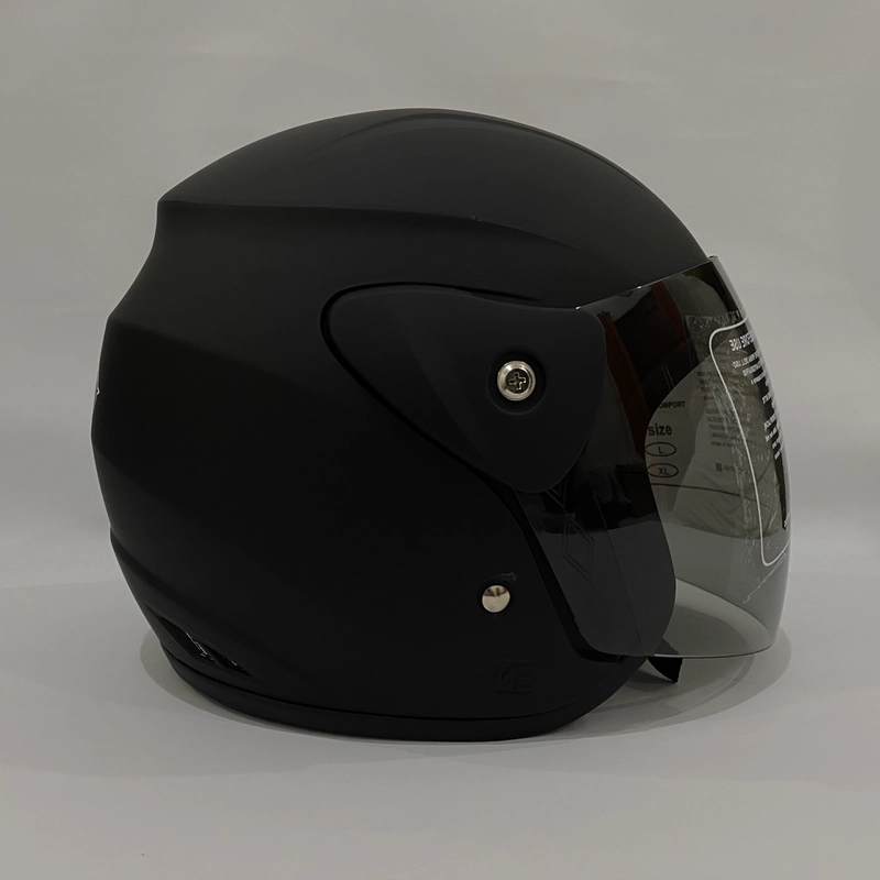 Product image Helm Nuvo Solid Hitam Doff Polos - Helm SNI - Helm Dewasa L Nuvo Polos Hitam Doff