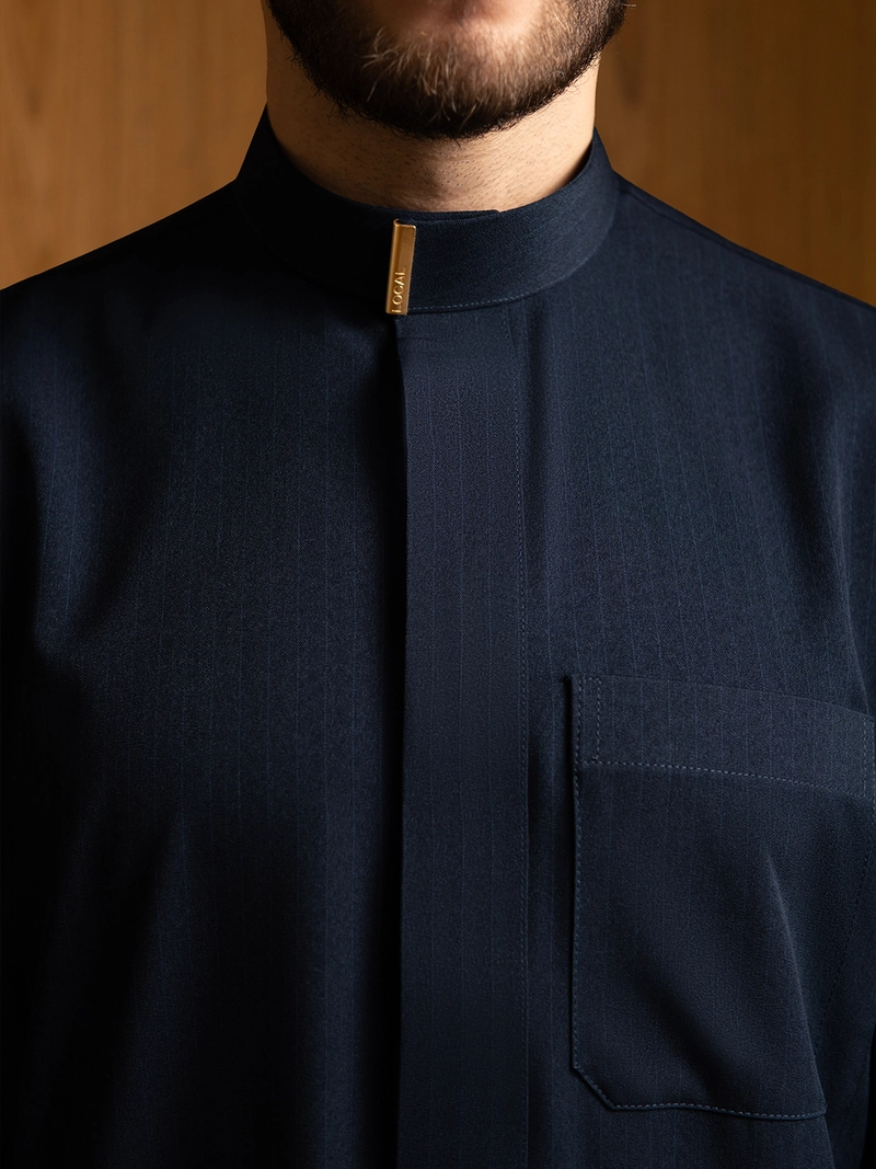 Product image Local Project - Fahd Midnight Navy - Jubah Pria Dewasa Gamis Lengan Panjang S Navy