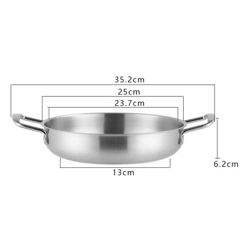 Product image RUMAH RAYA - (PO) Panci Masak Korean Stainless Steel - KC0408 - Silver 21 cm Silver