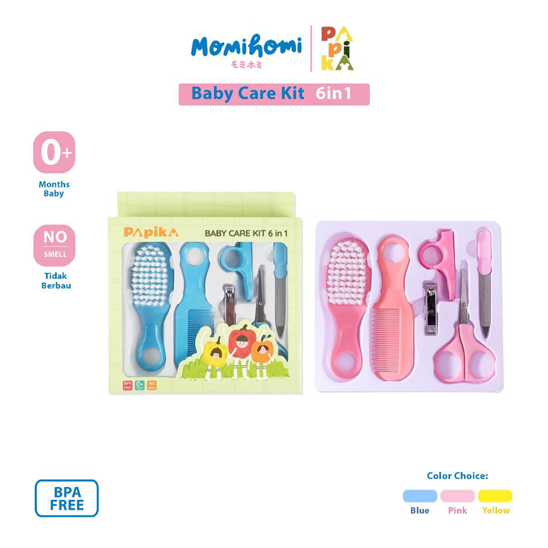 Product image MOMI HOMI - Papika Baby Care Kit Set 10 in 1 Set Perlengkapan / Peralatan / Alat Perawatan Bayi Baby 6 in 1 Biru