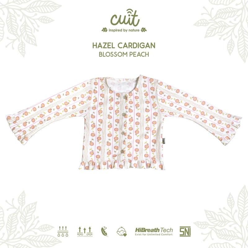 Product image Kintakun Baby - KINTAKUN BABY X CUIT Hazel Cardigan Rib Motif Kardigan Bayi Anak Perempuan 1-6 Tahun 4XL (5-6 Tahun) Blossom Peach