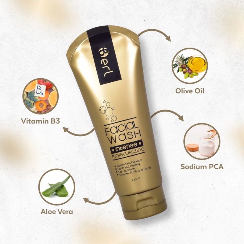 Product image Berl Cosmetics - Intense Moisturizing Facial Wash 100 ml Facial Wash