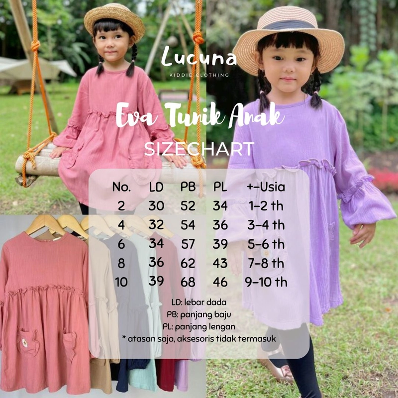 Product image Eva Tunik Anak Crinkle 2 Dusty