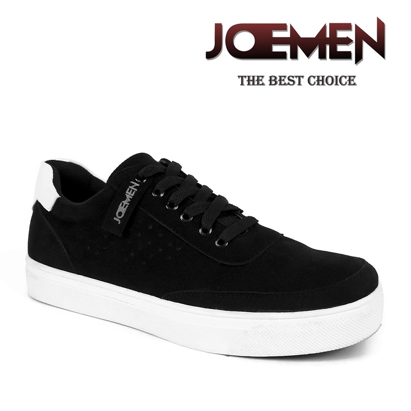 Product image Sepatu Sneakers Tali Joemen J 96 Origianal Brand Lokal Sepatu Pria Sekolah Formal Sepatu Runnin 39 Hitam Putih