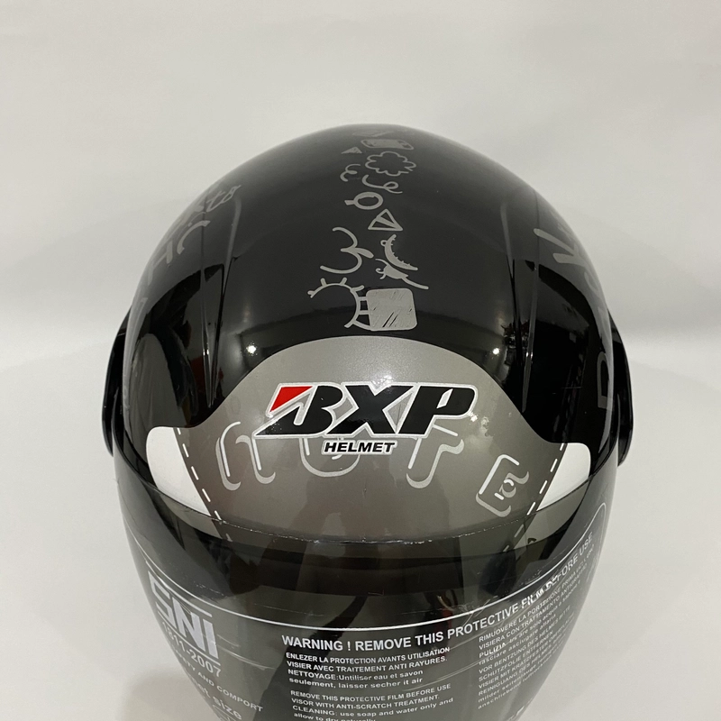 Product image Helm Nuvo Revolution Note Hitam Glossy - Helm SNI - Helm Dewasa L Nuvo Note Hitam Glossy