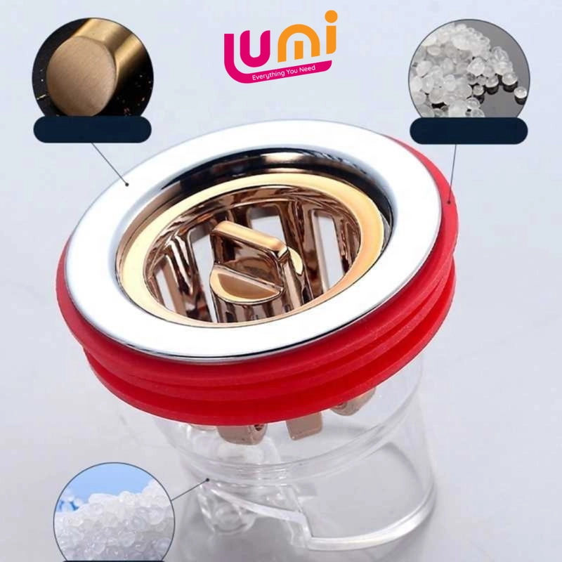 Product image Luminary - Luminary - Saringan Penutup Lubang Pembuangan Wastafel Saluran Air Kamar Mandi Variasi Beli 1