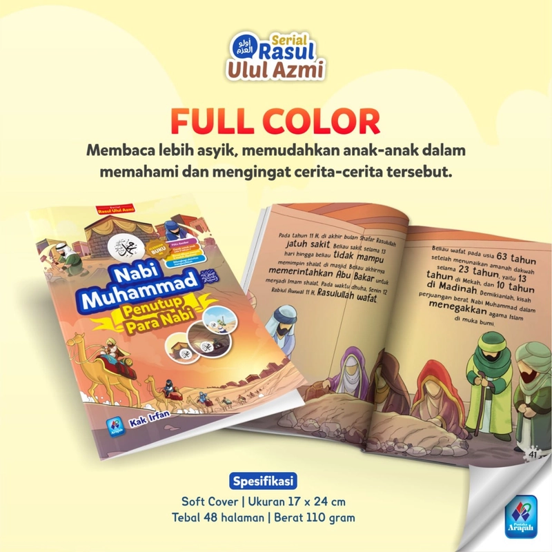 Product image Pustaka Arafah - Serial Ulul Azmi - Nabi Muhammad Penutup Para Nabi SC Soft Cover