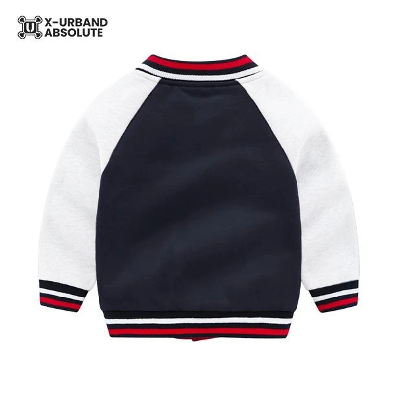 Product image Jaket Varsity Anak K064 K065 K066 S Navy Putih
