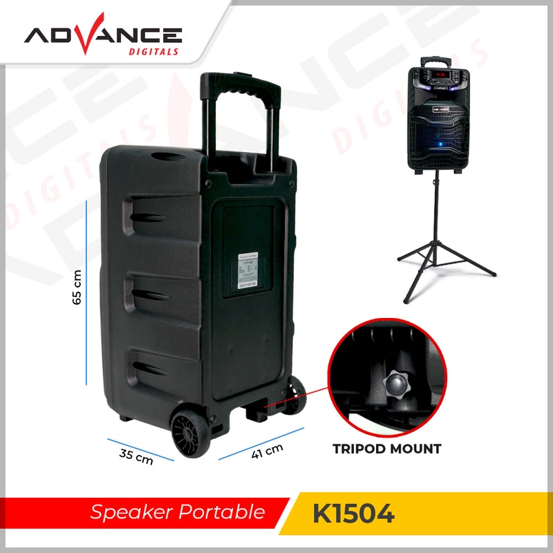Product image Advance Digitals Indonesia - Speaker Meeting Bluetooth K1504 Salon Aktif 15 inch Gratis 2 Mic - Default