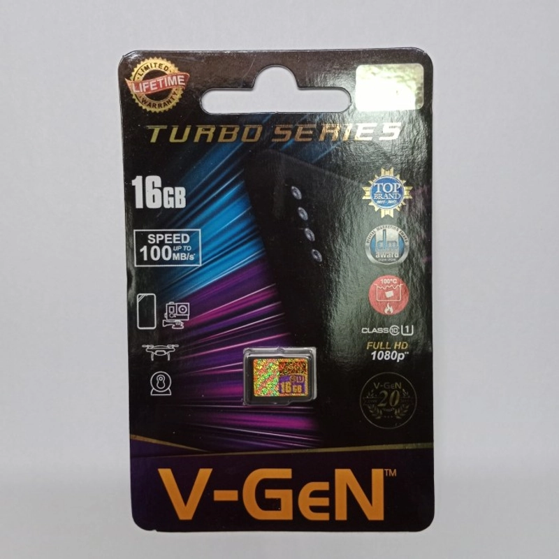 Product image agres cell - Memory Card V-Gen Turbo Series 16gb 86gr hitam