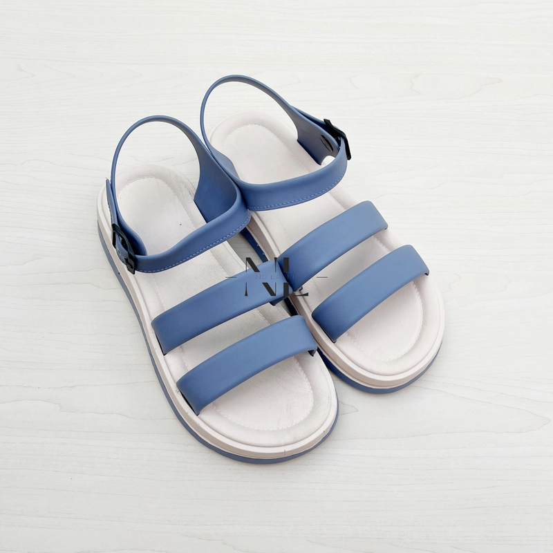 Product image NO LABEL - Sandal Wanita Tali Belakang Karet Jelly (NL45) 39 Biru