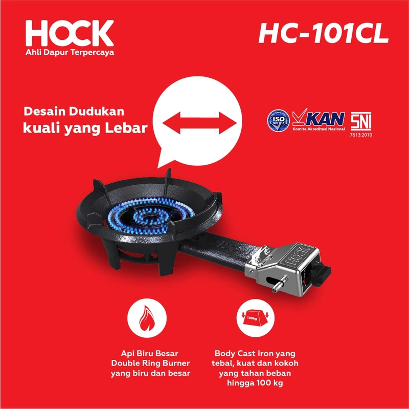 Product image UTAMAMEGA - Kompor Gas Komersil Coran Hock HC102CL Type HP101CL