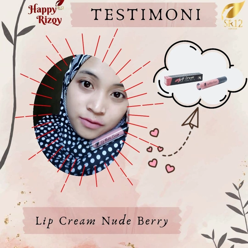 Product image SR12 Lip Cream Matte Warna Pigmented Tahan Luntur 2gr 01 Red