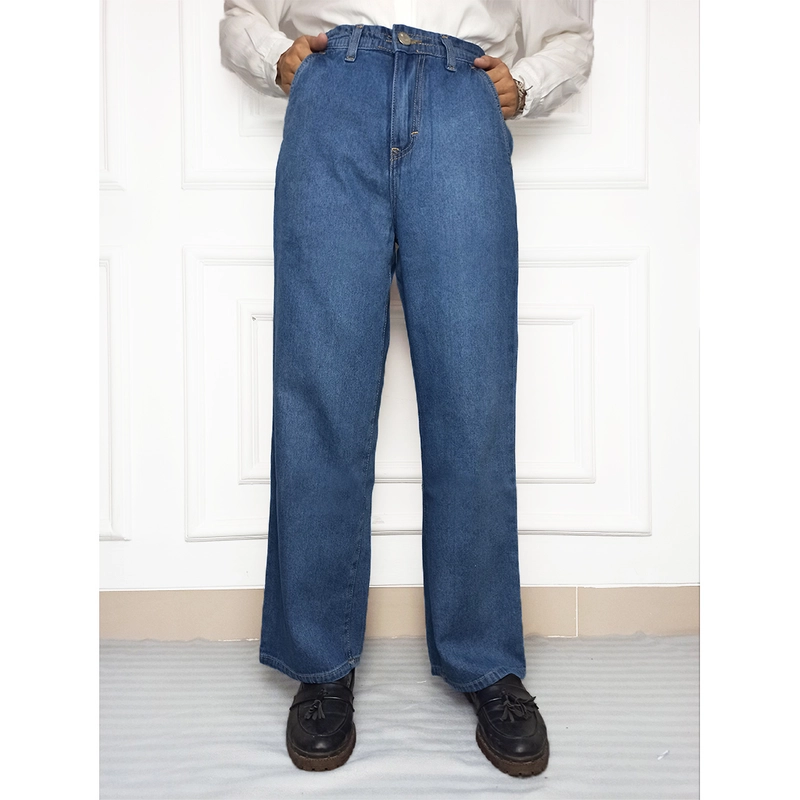 Product image MKY Clothing - KULOT JEANS HIGHWAIST BIRU S (26) MGTH26-BLU Biru