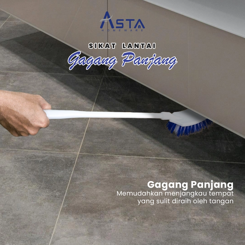 Product image Asta Sikat Lantai Kamar Mandi Gagang Panjang Pembersih Serbaguna 53 cm ROCB04 Jenis Sikat Gagang Panjang