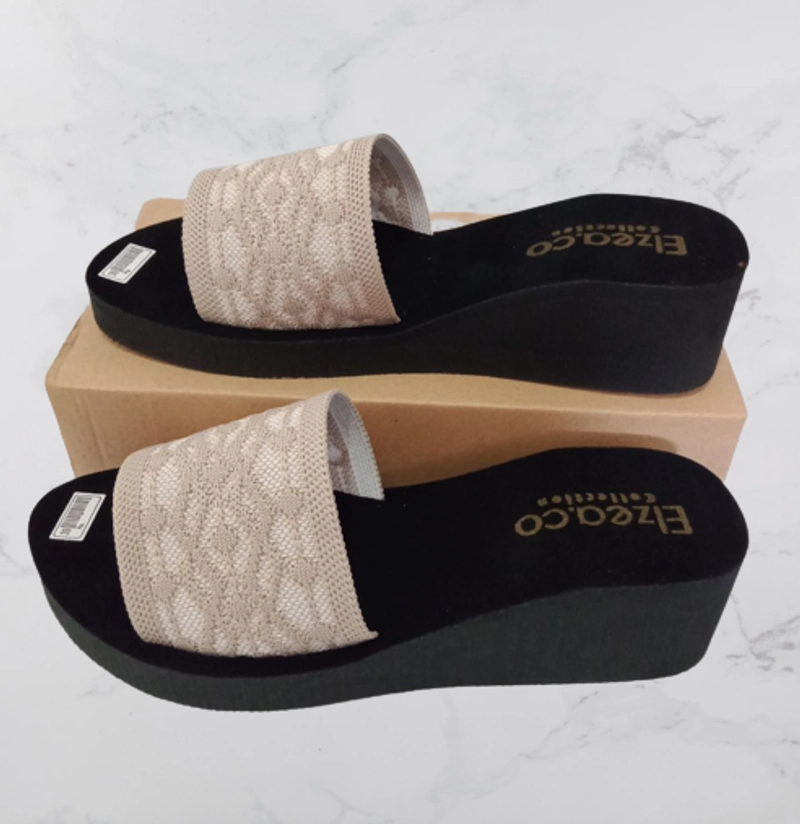 Product image Elzeaco - Sandal Spon Webbing Wedges 5cm K29 (PROMO) 39 WEBBING MOTIF