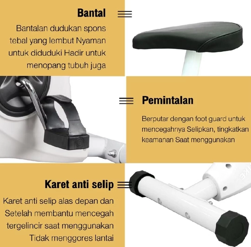 Product image Rizki Electronics - Sepeda Statis Lipat Portable Gym Spinning Bike YS02 HITAM