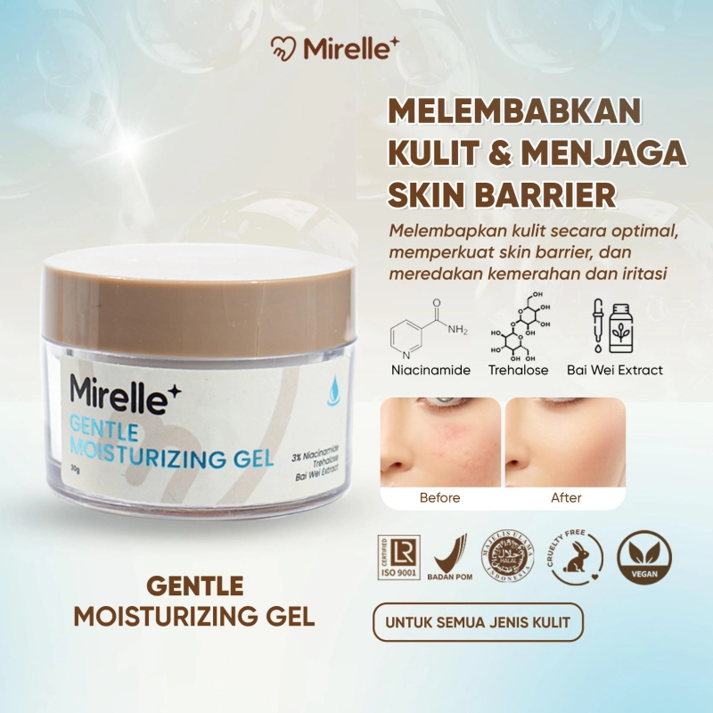 Product image Mirelle - Mirelle+ Gentle Moisturizing Gel 30g Pelembap Wajah Ringan 30 gram Moisturizer Gel