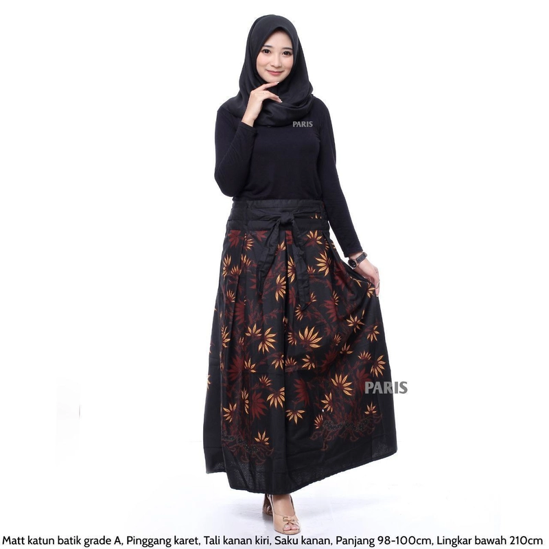 Product image Khisna collection - Rok batik Lisa Paris perempuan Allsize Hitam