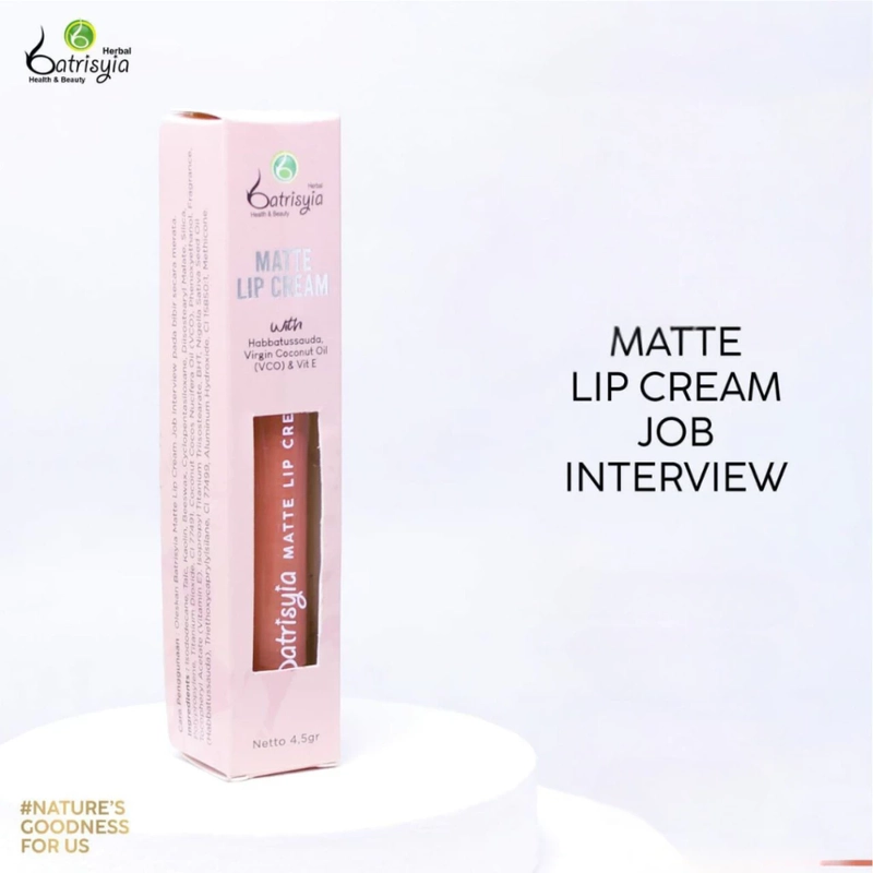 Product image Batrisyia - Lip Cream Matte 5gr I Lip Cream Herbal 4,5GR Job Interview