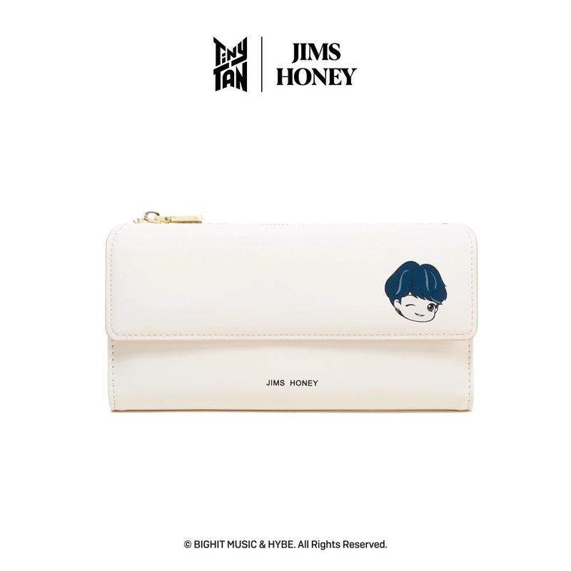 Product image JIMSHONEY SUKABUMI - Jims Honey x TinyTAN Dompet Panjang Cewek Karakter BTS Butter Wallet Long LC-7118 SUGA