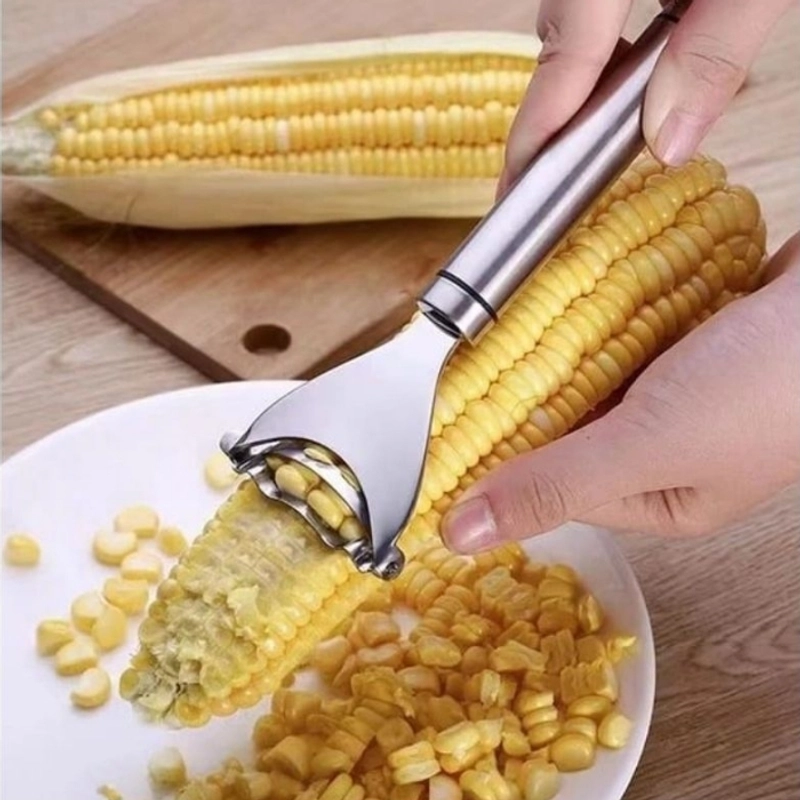 Product image KAHASIL - Alat Pengupas Peeler Biji Jagung Bahan Stainless Steel Anti Karat KMJ134 RANDOM