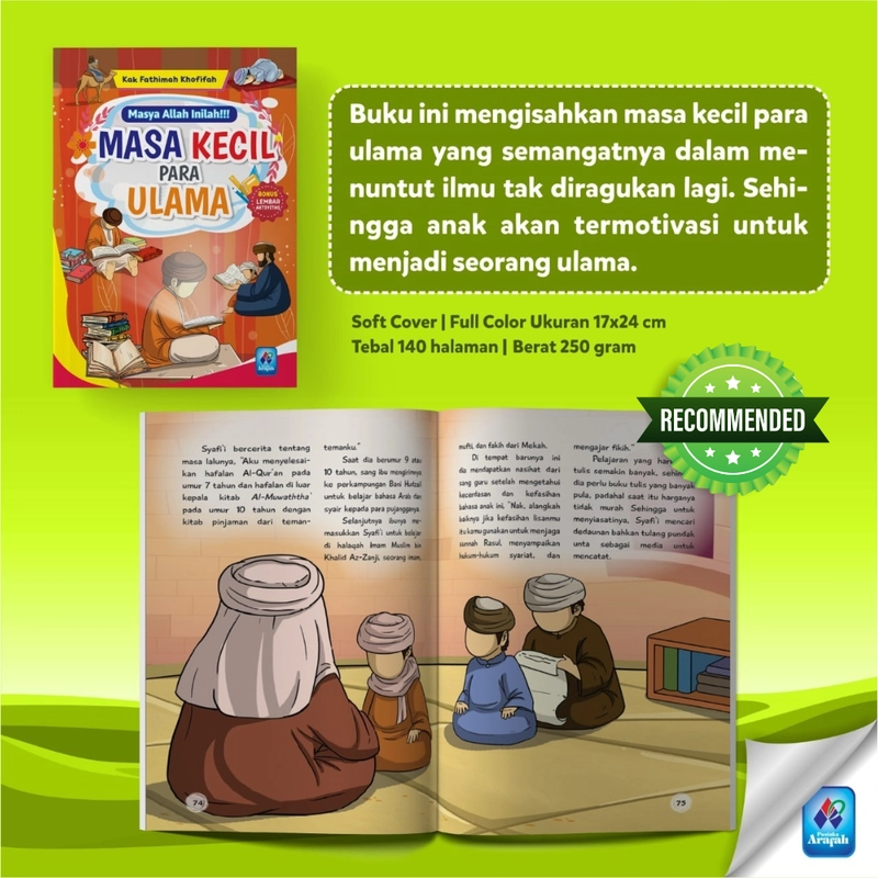 Product image Pustaka Arafah - Masya Allah Inilah Masa Kecil Para Ulama SC Soft Cover