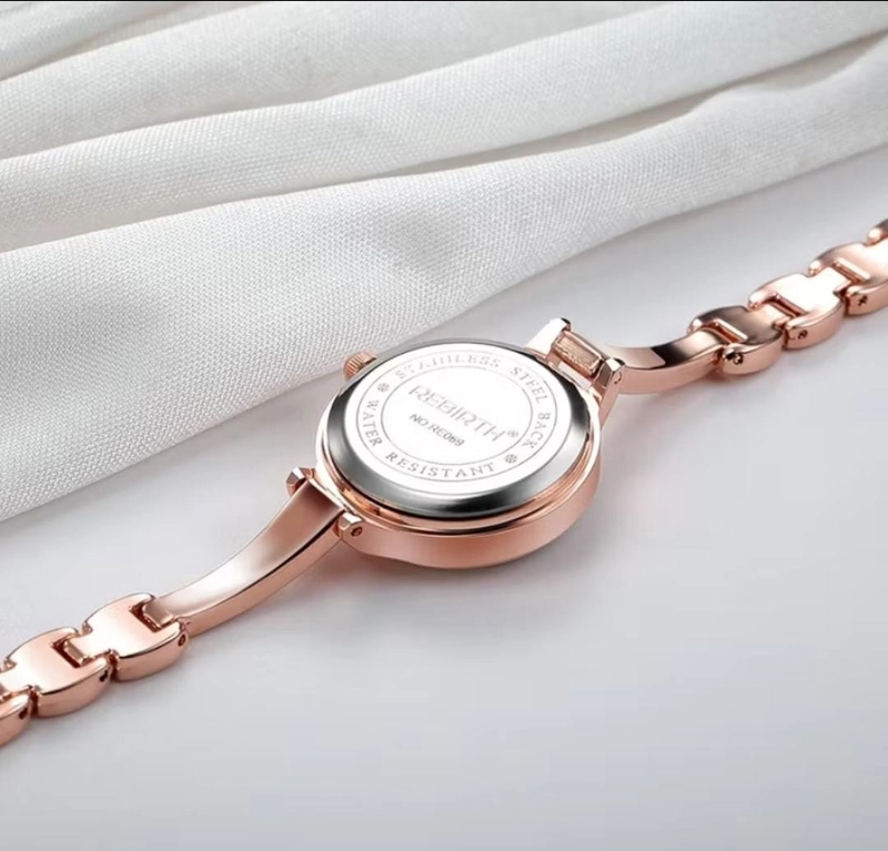 Product image Rizki Electronics - REBIRTH Jam Tangan Wanita Anti Air 069 069 ROSEWHITE