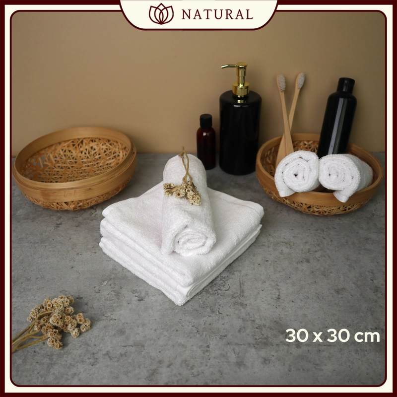 Product image Chalmer - Handuk Tangan Hotel Natural by Chalmer 30 x 30 cm Seri Handuk Hotel 30 x 30 cm 1 pcs
