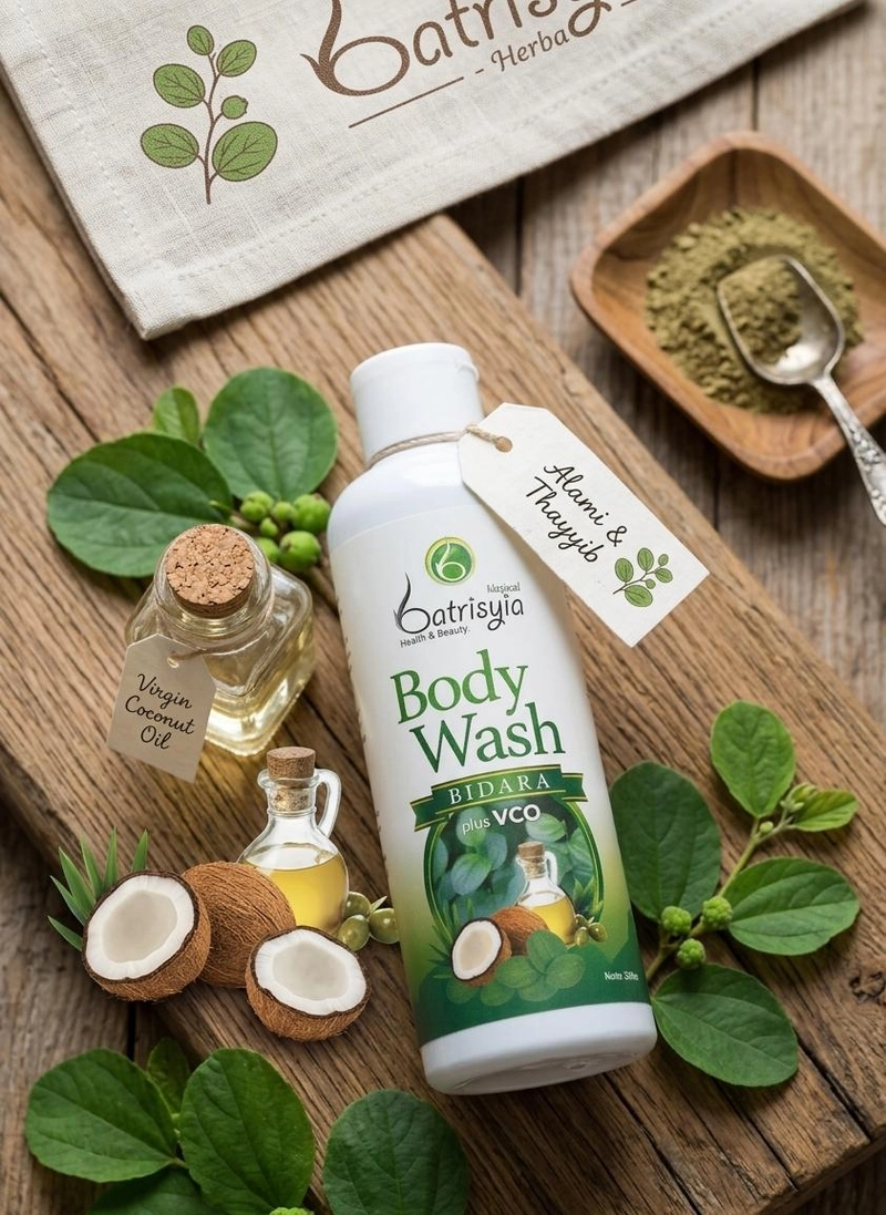 Product image Batrisyia - Batrisyia Body Wash Bidara 200 ml + VCO 200ml Hijau Bidara