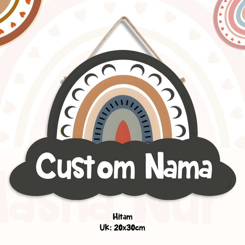 Product image Ugiarts - Hiasan Dinding Custom Nama Dekorasi Dinding Kamar Anak - AWAN HITAM CS-AWAN-HITAM hitam